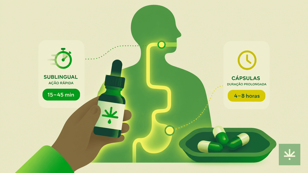 CBD sublingual ou cápsulas: qual a melhor forma de uso?