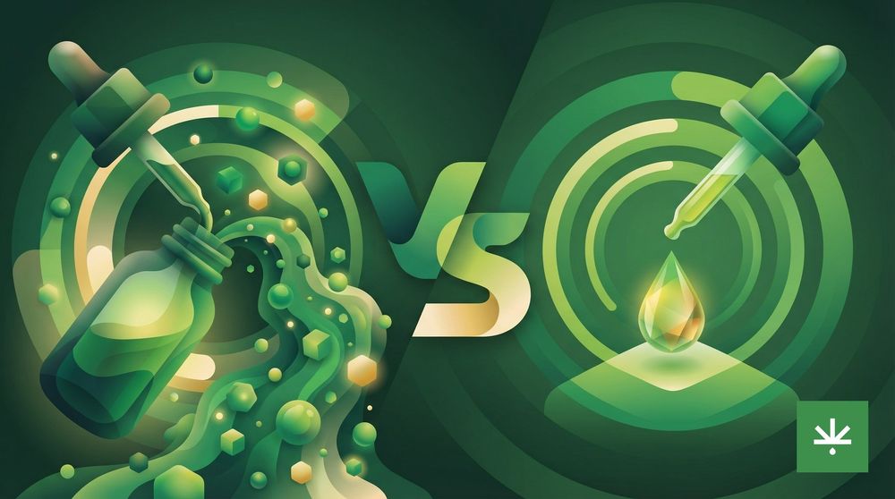 Diferença entre óleo de CBD full spectrum, broad spectrum e CBD isolado: qual escolher?