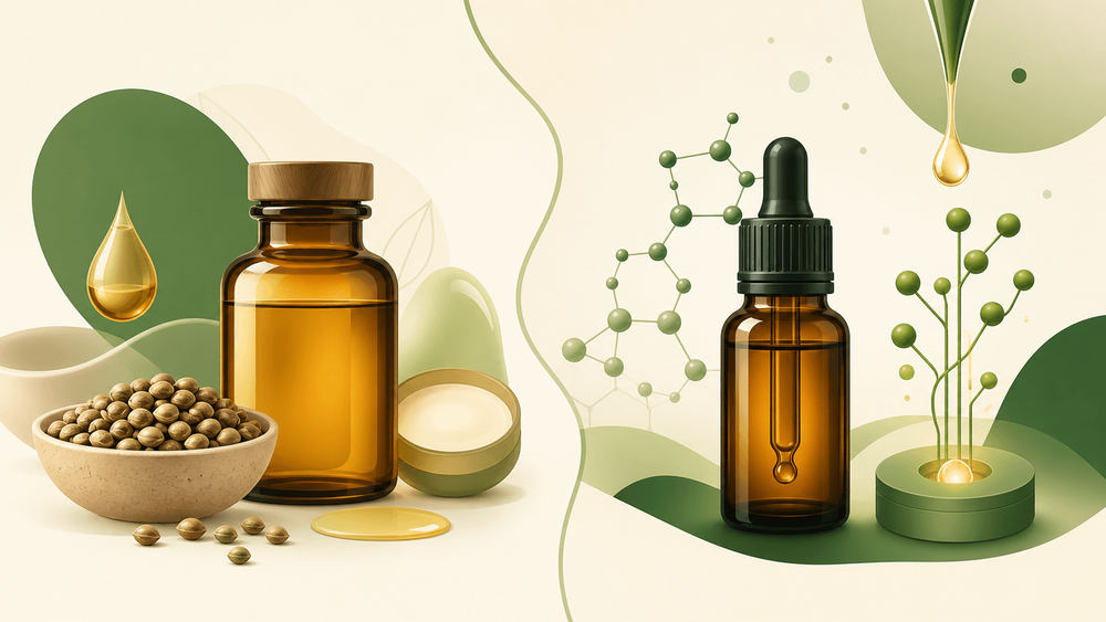Qual a diferença entre óleo de semente de cânhamo e óleo de CBD?